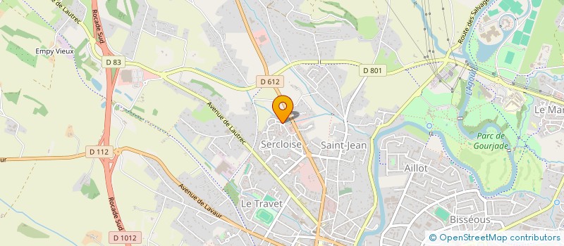 localisation de l'entreprise MONSIEUR CHRISTOPHE BARTHE  CASTRES