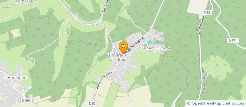 localisation de l'entreprise MONSIEUR CHRISTOPHE BARTHELEMY  SAINT-DIDIER-DES-BOIS