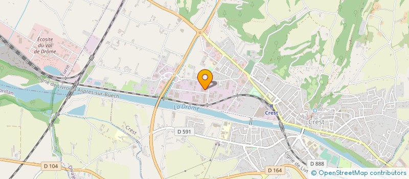 localisation de l'entreprise MONSIEUR CHRISTOPHE BARY  CREST