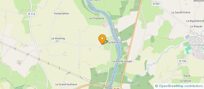 localisation de l'entreprise MONSIEUR CHRISTOPHE BASSET  PREE-D'ANJOU