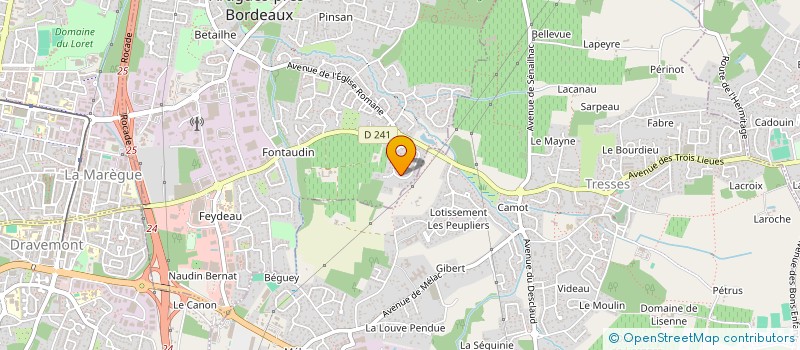 localisation de l'entreprise MONSIEUR CHRISTOPHE BASSONS  ARTIGUES-PRES-BORDEAUX