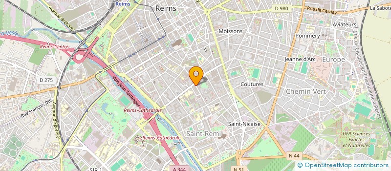 localisation de l'entreprise MONSIEUR CHRISTOPHE BASTIN à REIMS