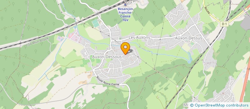 localisation de l'entreprise MONSIEUR CHRISTOPHE BATAILLARD  LES AUXONS