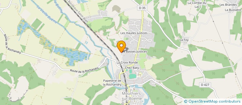 localisation de l'entreprise MONSIEUR CHRISTOPHE BATTISTUZZI  MOUTHIERS-SUR-BOEME