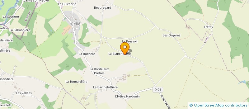 localisation de l'entreprise MONSIEUR CHRISTOPHE BATY  CELLE