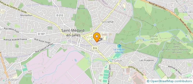 localisation de l'entreprise MONSIEUR CHRISTOPHE BAUDET à SAINT-MEDARD-EN-JALLES