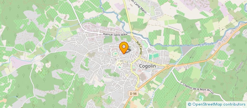 localisation de l'entreprise MONSIEUR CHRISTOPHE BAUDOT  COGOLIN