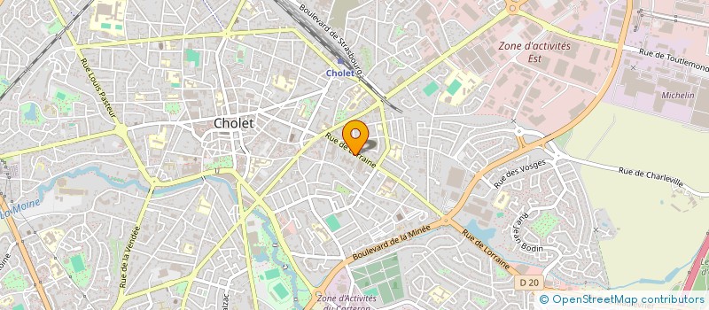 localisation de l'entreprise MONSIEUR CHRISTOPHE BAUDRY à CHOLET