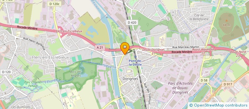 localisation de l'entreprise MONSIEUR CHRISTOPHE BAUDUIN  FLERS-EN-ESCREBIEUX