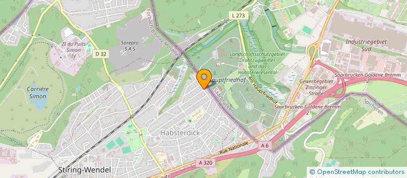 localisation de l'entreprise MONSIEUR CHRISTOPHE BAUER  STIRING-WENDEL