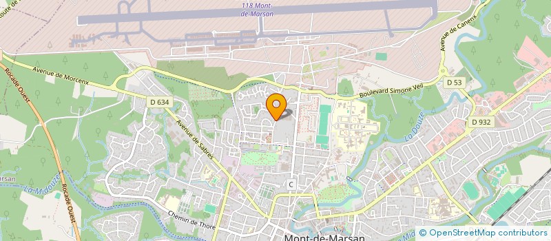 localisation de l'entreprise MONSIEUR CHRISTOPHE BAUGARTNER  MONT-DE-MARSAN