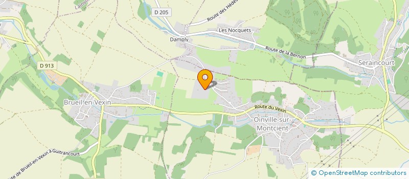 localisation de l'entreprise MONSIEUR CHRISTOPHE BAUMGARTHEN  OINVILLE-SUR-MONTCIENT