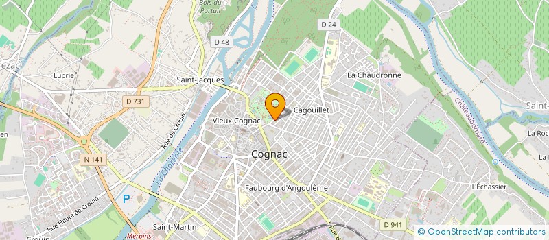 localisation de l'entreprise MONSIEUR CHRISTOPHE BAYLE à COGNAC