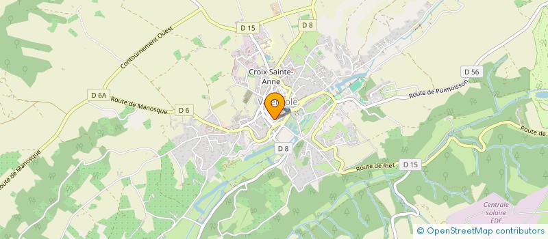 localisation de l'entreprise MONSIEUR CHRISTOPHE BAZIN à VALENSOLE