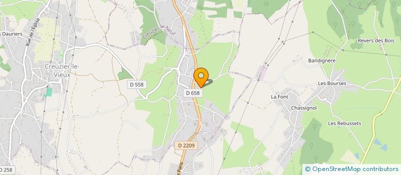 localisation de l'entreprise MONSIEUR CHRISTOPHE BAZOT  CREUZIER-LE-VIEUX