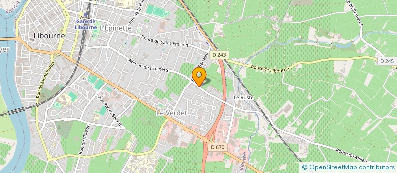 localisation de l'entreprise MONSIEUR CHRISTOPHE BEAU à LIBOURNE