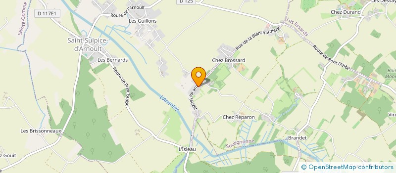 localisation de l'entreprise MONSIEUR CHRISTOPHE BEAUNE  SOULIGNONNE