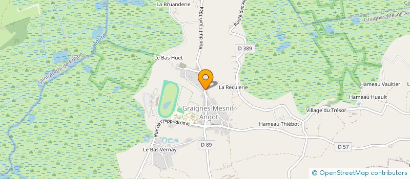 localisation de l'entreprise MONSIEUR CHRISTOPHE BEAURUELLE  GRAIGNES-MESNIL-ANGOT