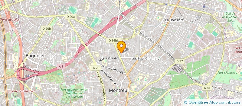 localisation de l'entreprise MONSIEUR CHRISTOPHE BEAUSEJOUR à MONTREUIL