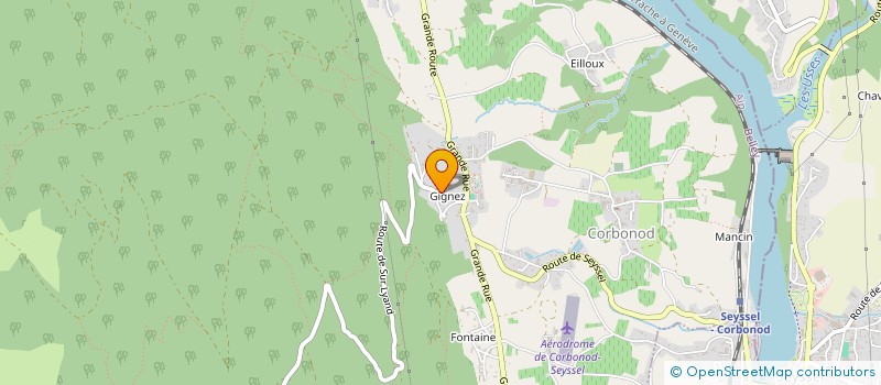 localisation de l'entreprise MONSIEUR CHRISTOPHE BECCAVIN  CORBONOD