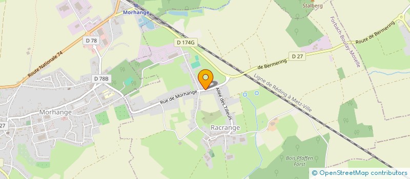 localisation de l'entreprise MONSIEUR CHRISTOPHE BECK  RACRANGE