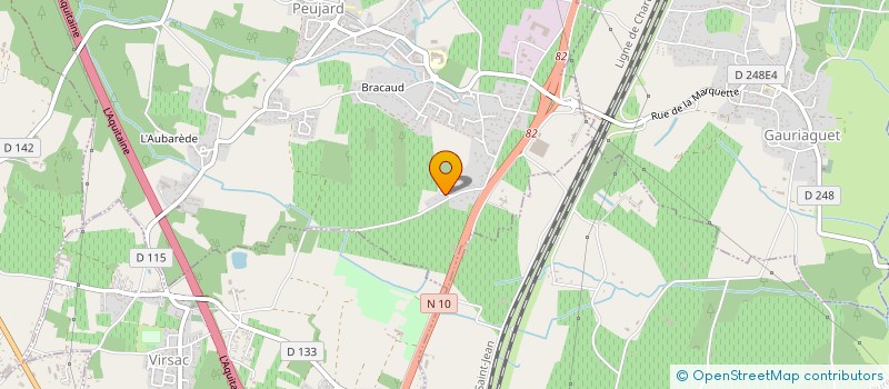 localisation de l'entreprise MONSIEUR CHRISTOPHE BECQ  PEUJARD