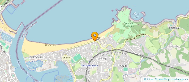 localisation de l'entreprise MONSIEUR CHRISTOPHE BEDOUET  HENDAYE