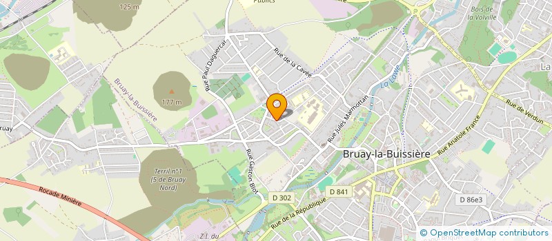 localisation de l'entreprise MONSIEUR CHRISTOPHE BEDU à BRUAY-LA-BUISSIERE