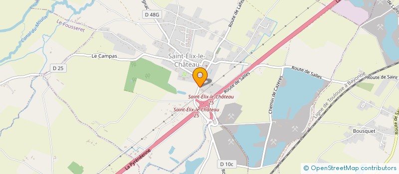 localisation de l'entreprise MONSIEUR CHRISTOPHE BEFVE  SAINT-ELIX-LE-CHATEAU