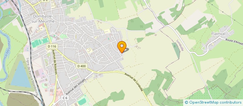 localisation de l'entreprise MONSIEUR CHRISTOPHE BEGLOT  DOMBASLE-SUR-MEURTHE