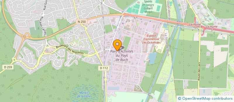 localisation de l'entreprise MONSIEUR CHRISTOPHE BEILLE à LA TESTE-DE-BUCH