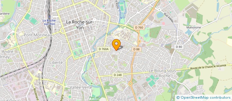localisation de l'entreprise MONSIEUR CHRISTOPHE BELAUD à LA ROCHE-SUR-YON