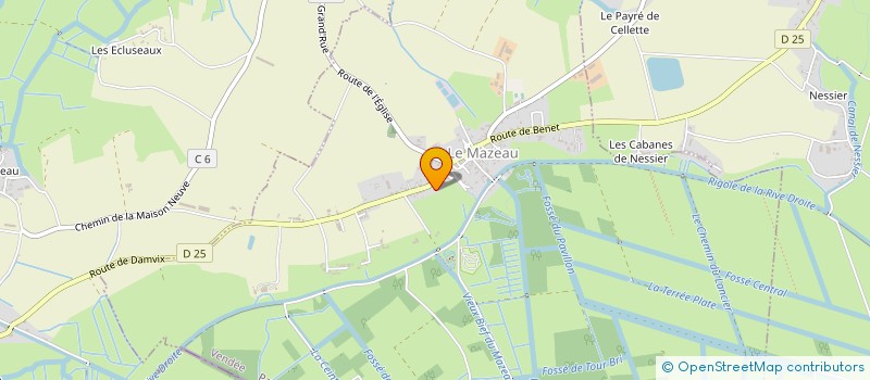 localisation de l'entreprise MONSIEUR CHRISTOPHE BELETIER  LE MAZEAU