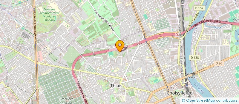 localisation de l'entreprise MONSIEUR CHRISTOPHE BELLEVILLE  THIAIS