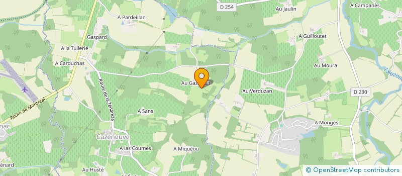 localisation de l'entreprise MONSIEUR CHRISTOPHE BELOU  CAZENEUVE