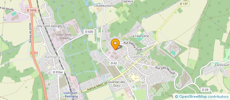 localisation de l'entreprise MONSIEUR CHRISTOPHE BELVALETTE à LIANCOURT