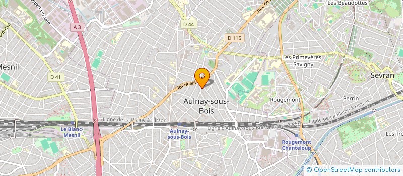 localisation de l'entreprise MONSIEUR CHRISTOPHE BENAMAR à AULNAY SOUS BOIS