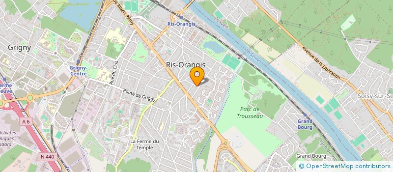 localisation de l'entreprise MONSIEUR CHRISTOPHE BENARD  RIS-ORANGIS