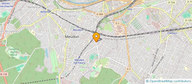 localisation de l'entreprise MONSIEUR CHRISTOPHE BENARD à MEUDON