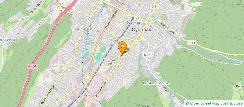 localisation de l'entreprise MONSIEUR CHRISTOPHE BENARD à OYONNAX