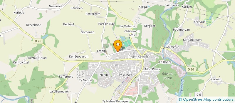 localisation de l'entreprise MONSIEUR CHRISTOPHE BENEAT  PONT-SCORFF