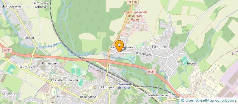 localisation de l'entreprise MONSIEUR CHRISTOPHE BENNEL  FITZ-JAMES