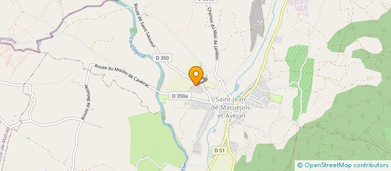 localisation de l'entreprise MONSIEUR CHRISTOPHE BENOIT  SAINT-JEAN-DE-MARUEJOLS-ET-AVEJAN