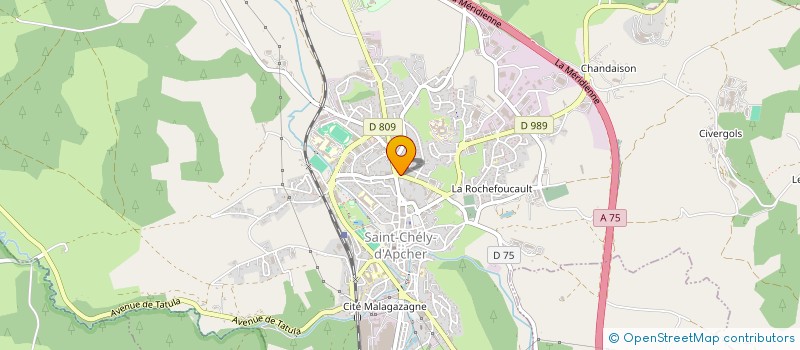 localisation de l'entreprise MONSIEUR CHRISTOPHE BENOIT  SAINT-CHELY-D'APCHER