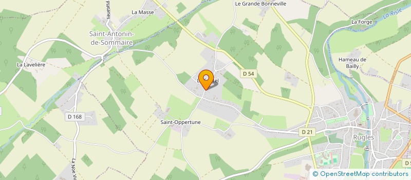 localisation de l'entreprise MONSIEUR CHRISTOPHE BENONY  RUGLES