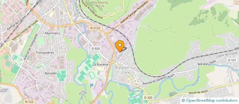 localisation de l'entreprise MONSIEUR CHRISTOPHE BENTOUMI à ARPAJON-SUR-CERE