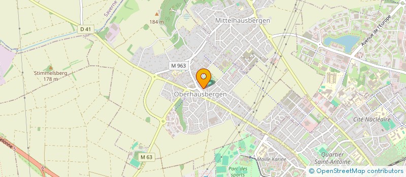 localisation de l'entreprise MONSIEUR CHRISTOPHE BENTZ  OBERHAUSBERGEN