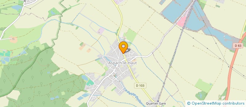 localisation de l'entreprise MONSIEUR CHRISTOPHE BENTZ  ASPACH-MICHELBACH