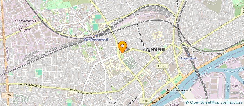 localisation de l'entreprise MONSIEUR CHRISTOPHE BENZIMRA  ARGENTEUIL