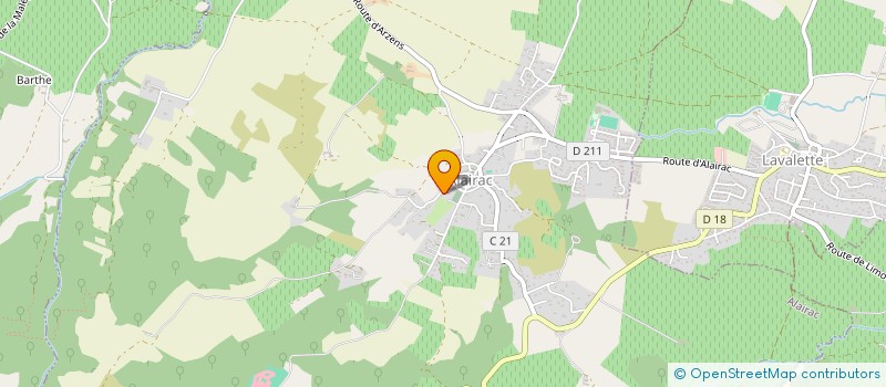 localisation de l'entreprise MONSIEUR CHRISTOPHE BENZONI  ALAIRAC